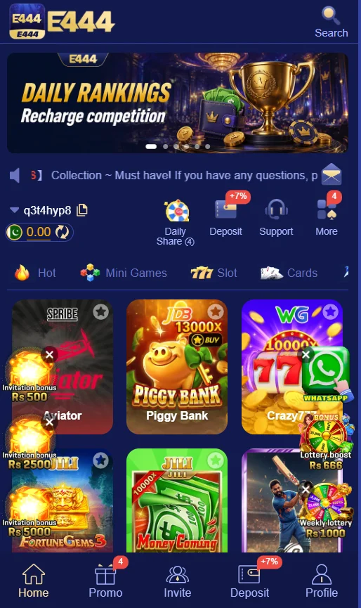 e444 game